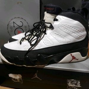 Rare Air Jordan 9 Retro White Black Red 2002 sz 12